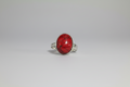 Anillo piedra jaspe rojo de acero