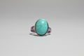 Anillo  acero piedra Turquesa