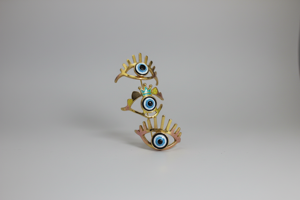 Anillo ojo truco, varios modelos y tallas. de acero