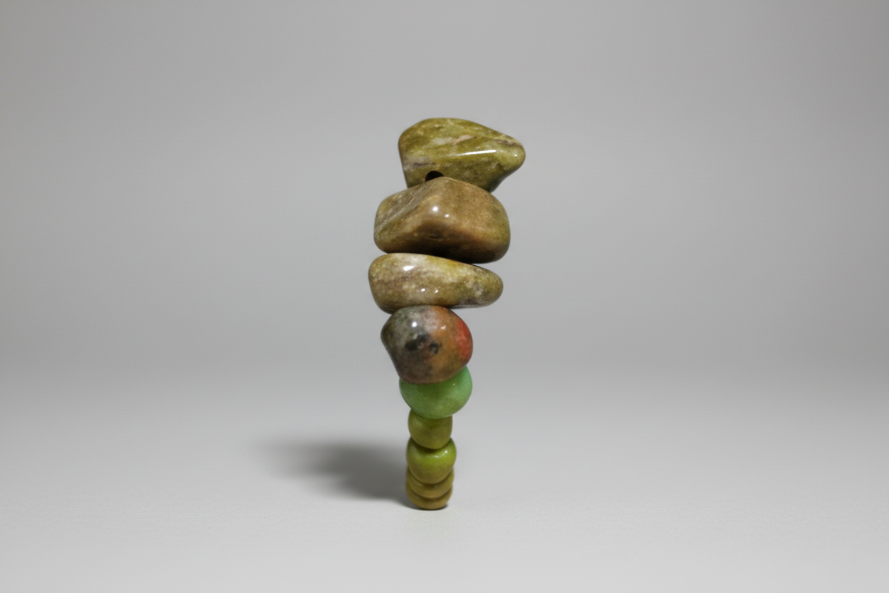 Anillo  elástico piedra Unakita IVA incluido