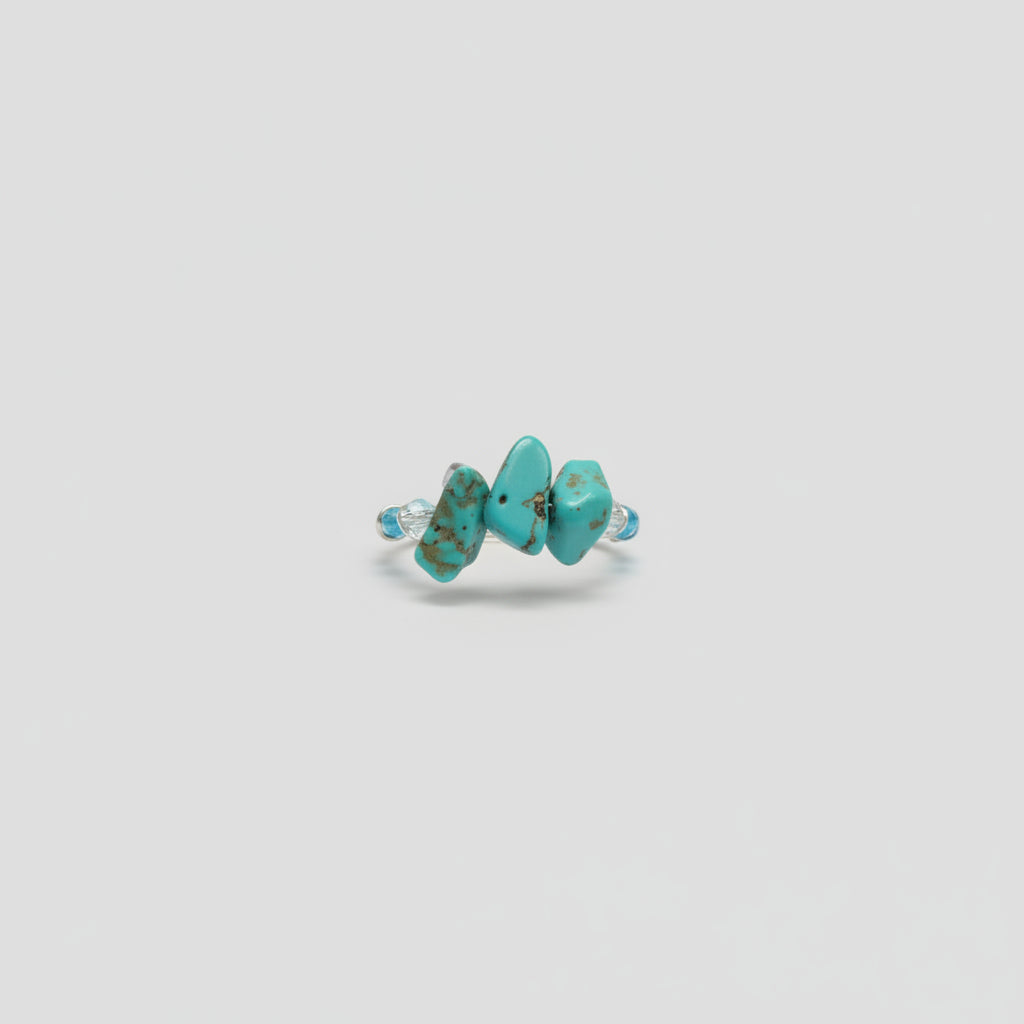 Anillo elástico piedra  Turquesita  IVA incluido