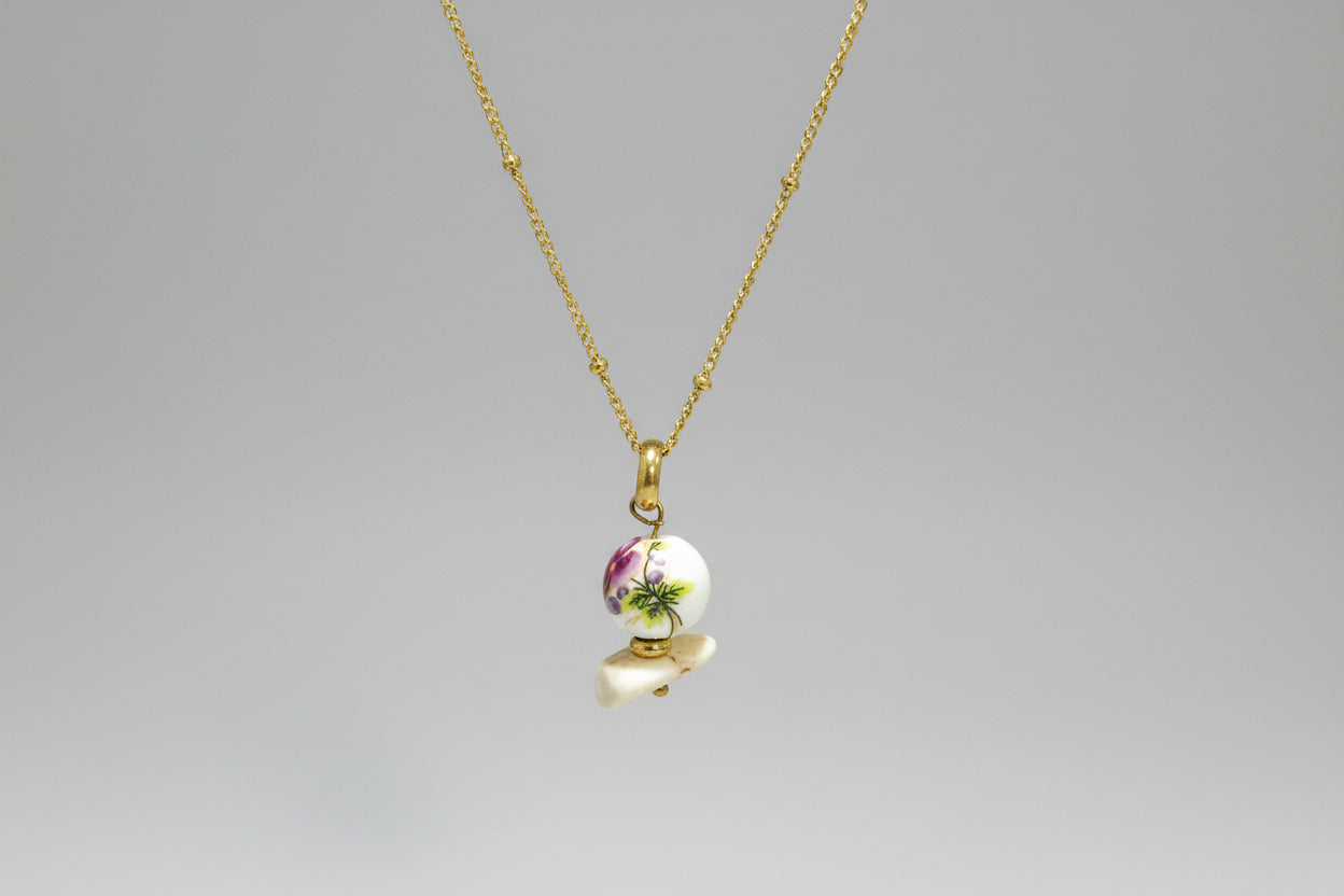 colgante con cuenta flor