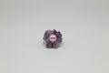 Anillo elástico flor piedra amatista, turmalina arcoiris ( Diseño de Lubelia ) IVA incluido