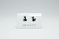 Pendientes de Gato en Plata 925 – Elegantes y Adorables cierre mariposa