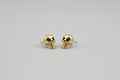 Pendientes calavera a cero dorado