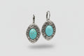 Pendientes estilo Vintage piedra azul IVA incluido