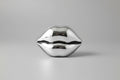 Bálsamo labial plateado diseño labios