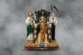Santa muerte, trono con San Judas Tadeo y Jesús Malverde. 30X35X17cm. IVA incluido