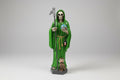 Santa Muerte verde, ideal para la abundancia económica y para el  trabajo 20cm. IVA incluido