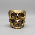 Calavera  tarro color metálico efecto bronce 10X10cm. ( Diseño de Lubelia ) IVA incluido