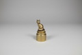 Bote cerámico con gato Bronce y dorado 13X6cm. (Hecho por Lubelia ) IVA incluido.