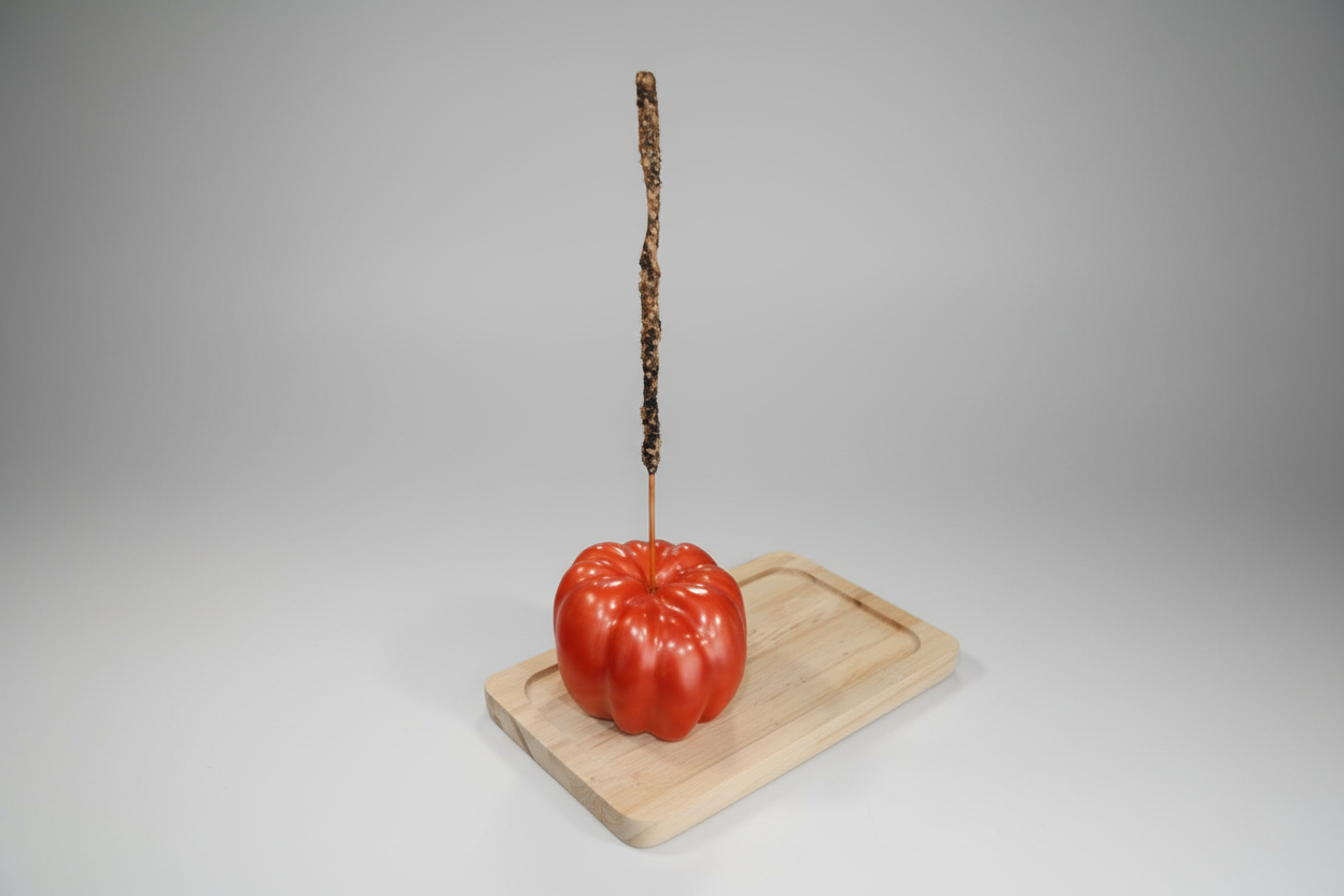 porta incienso calabaza naranja 5X5 cm.(Hecho por Lubelia )IVA incluido.