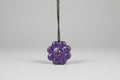 Porta incienso flor violeta 7X7 cm. (Hecho por Lubelia ) IVA incluido