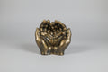 Manos color bronce 13X6 cm.Práctico, perfecto para colocar llaves, joyas, piedras energéticas o simplemente como pieza ornamental.(Hecho por Lubelia )IVA incluido