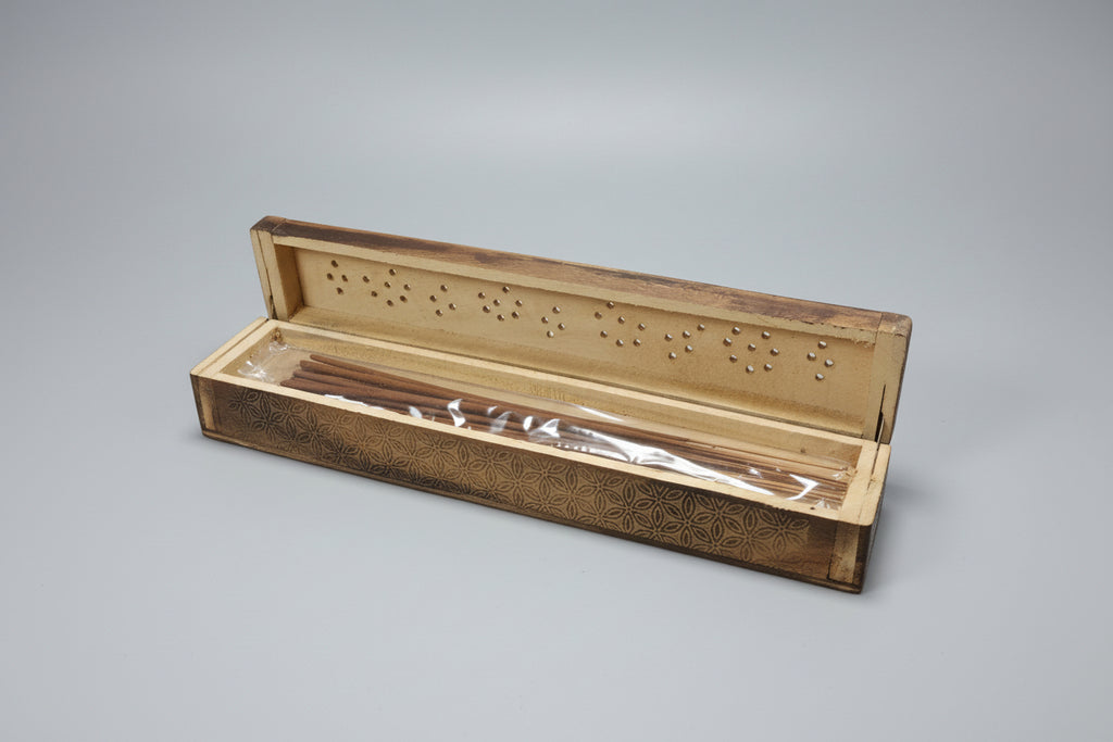 Porta incienso caja de madera 31X6 cm. IVA incluido