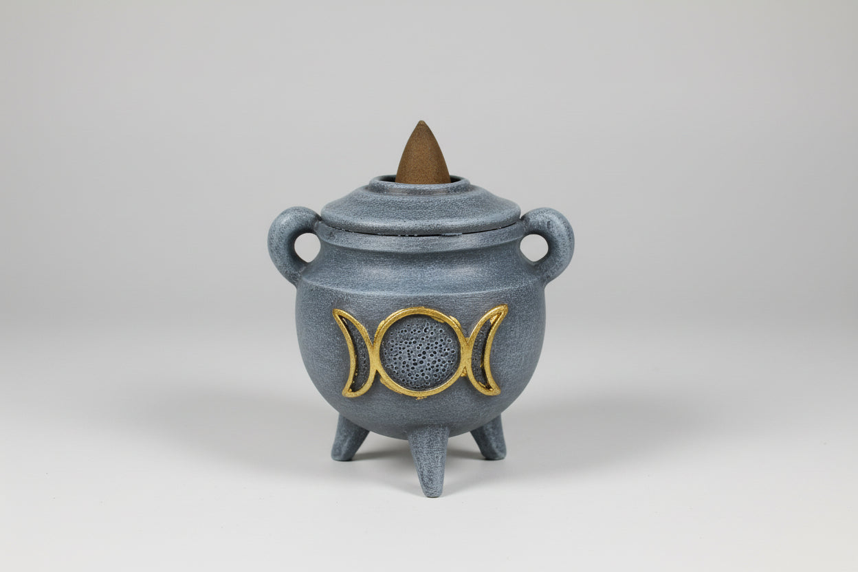 Porta conos ollita con triple luna color gris 7X7 cm. IVA incluido.