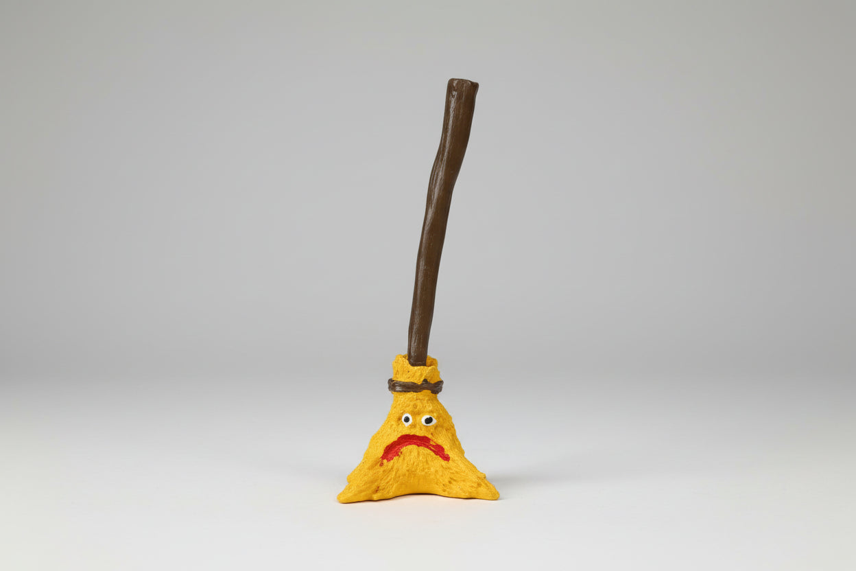 Figura Esdcoba de resina  12X5 cm. IVA incluido.