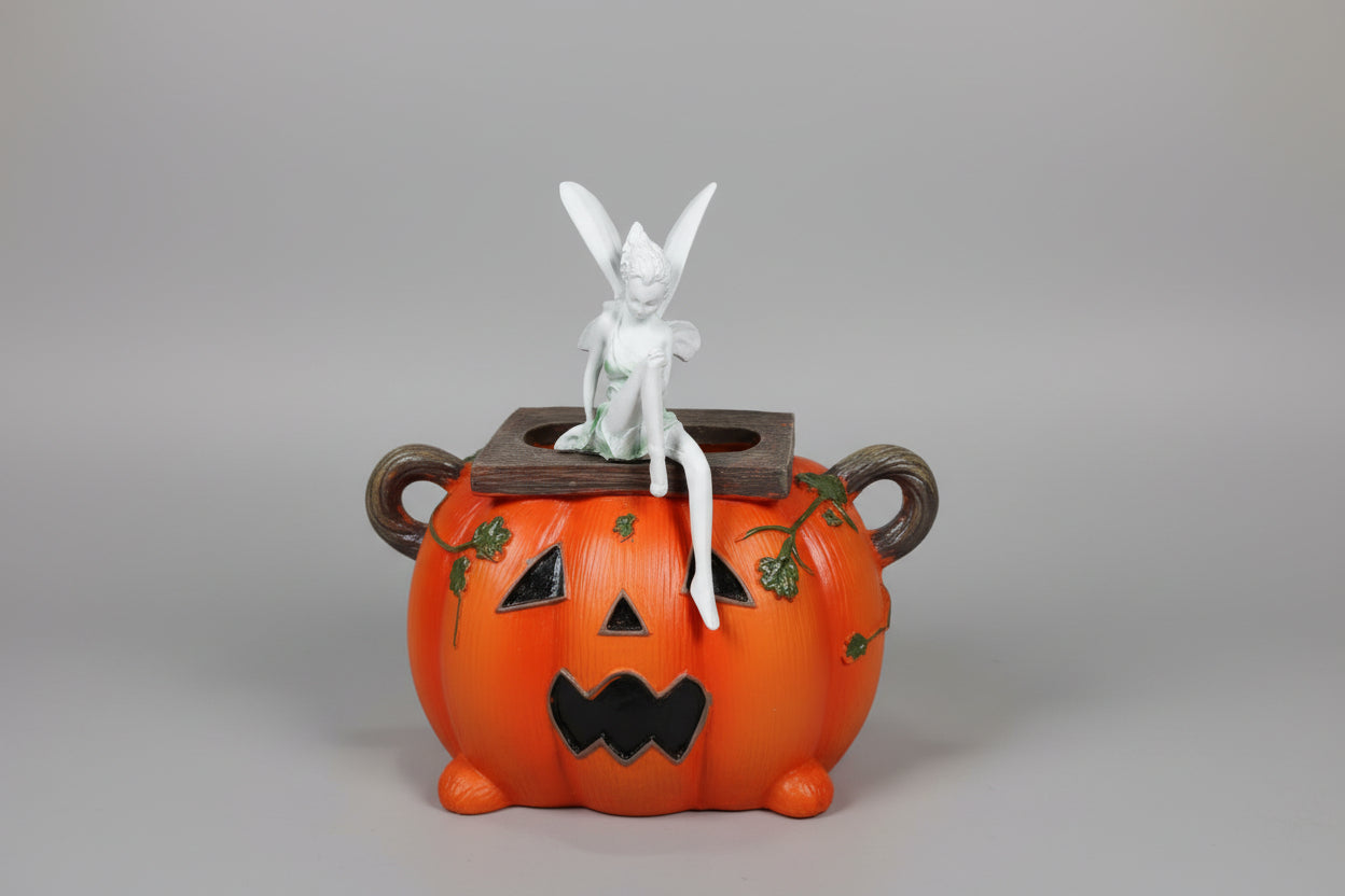 Hada color blanca y verde, 14X3cm. calabaza no in cluida. IVA incluido