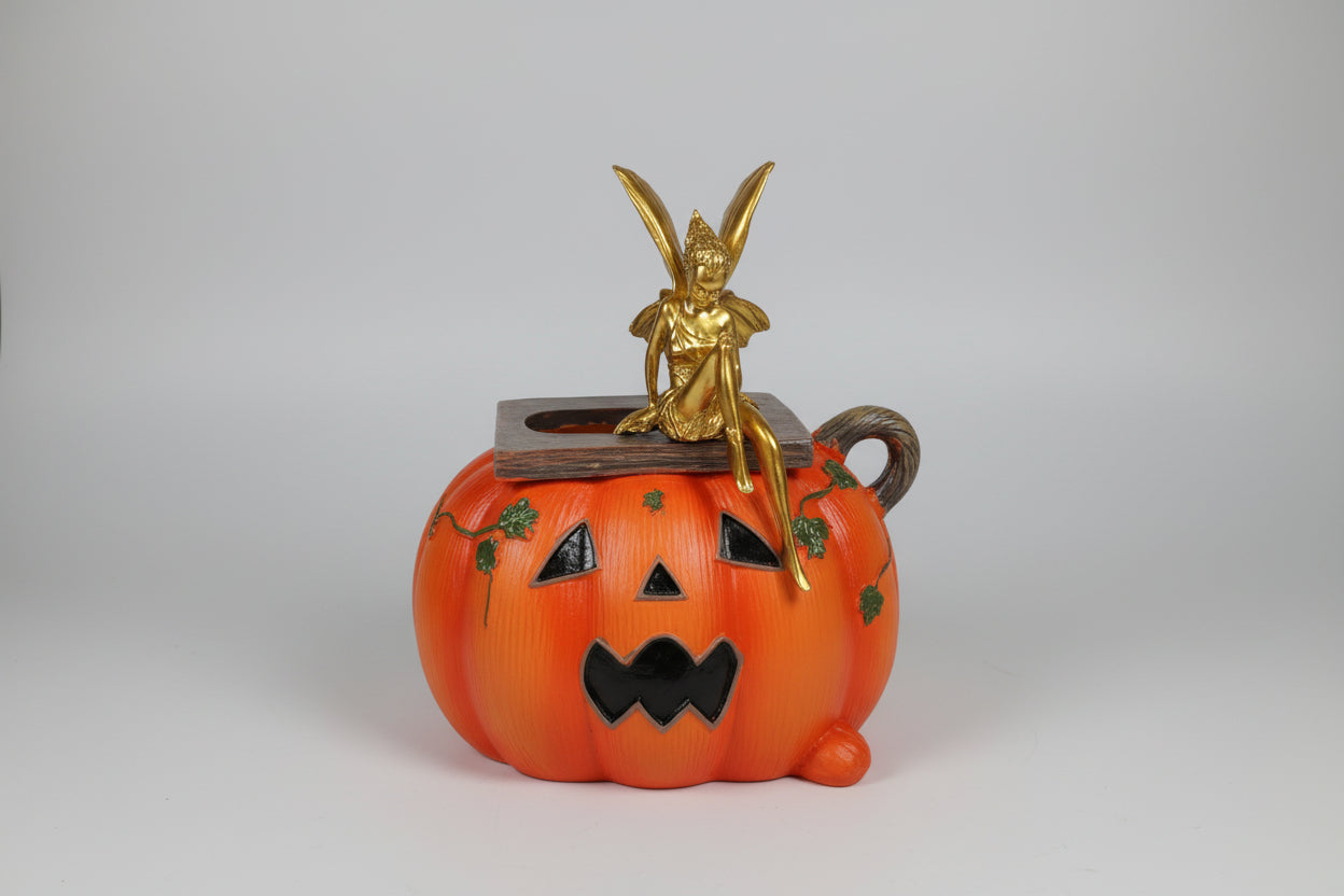 Hada dorada 14X3cm. calabaza no in cluida. IVA incluido