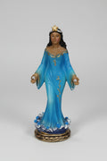 Diosa  del mar Yemayá es la madre primordial, la dueña del mar color azul más colgante caracola 12X4 cm.IVA incluido