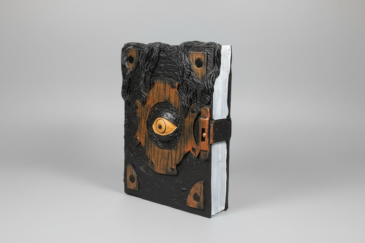 Reposa libros en forma de libro  mágico con ojo 18X4 cm. IVA incluido