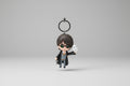 Llavero Harry Potter con su animal de poder búho.9X5cm.