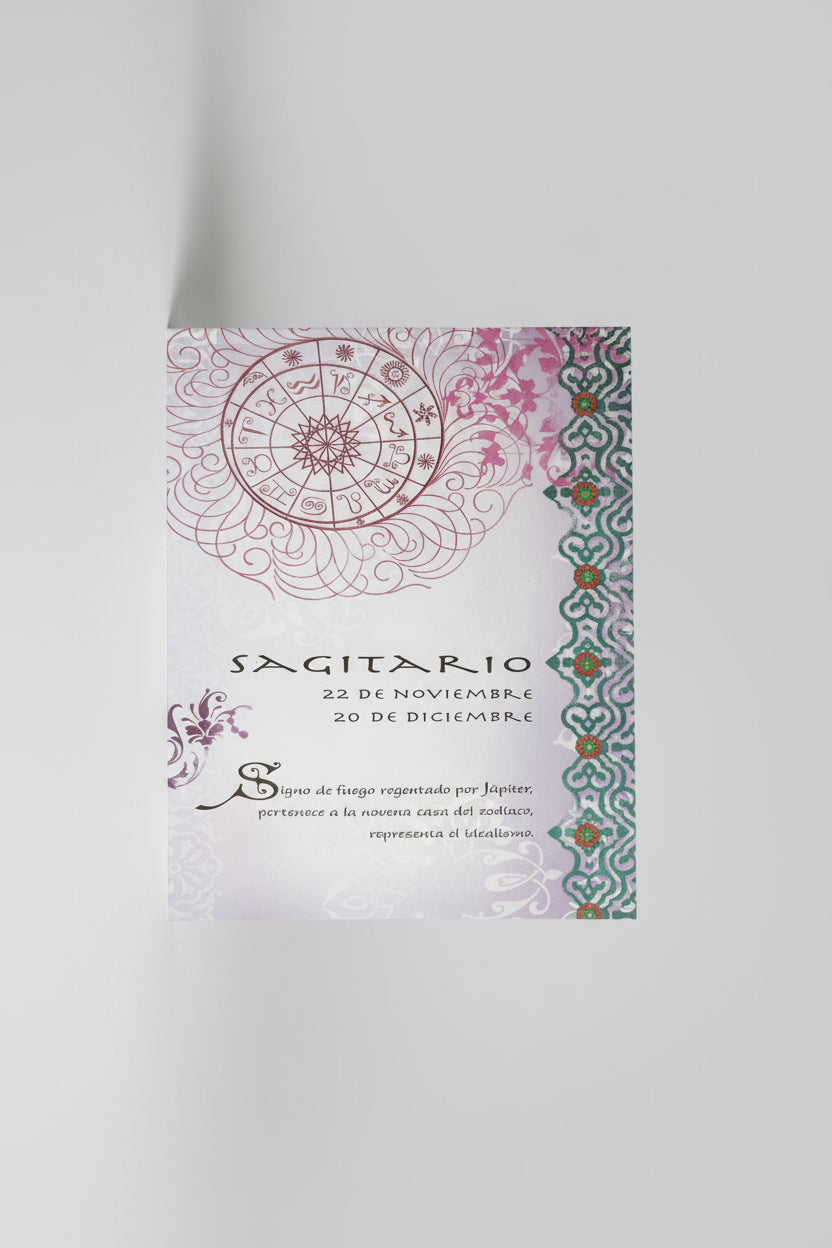 Libreta horóscopo sagitario 18X13e cm. IVA incluido.