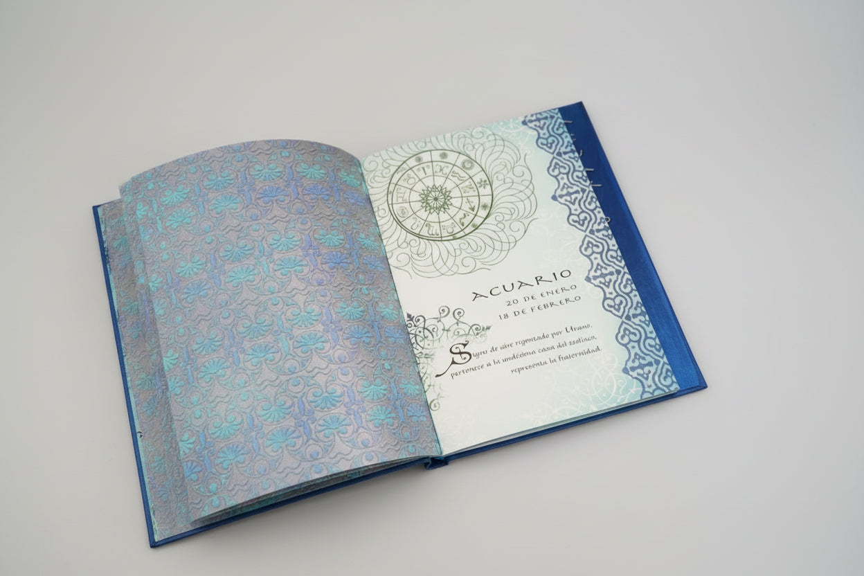 Libreta horóscopo acuario 18X13 IVA incluido.