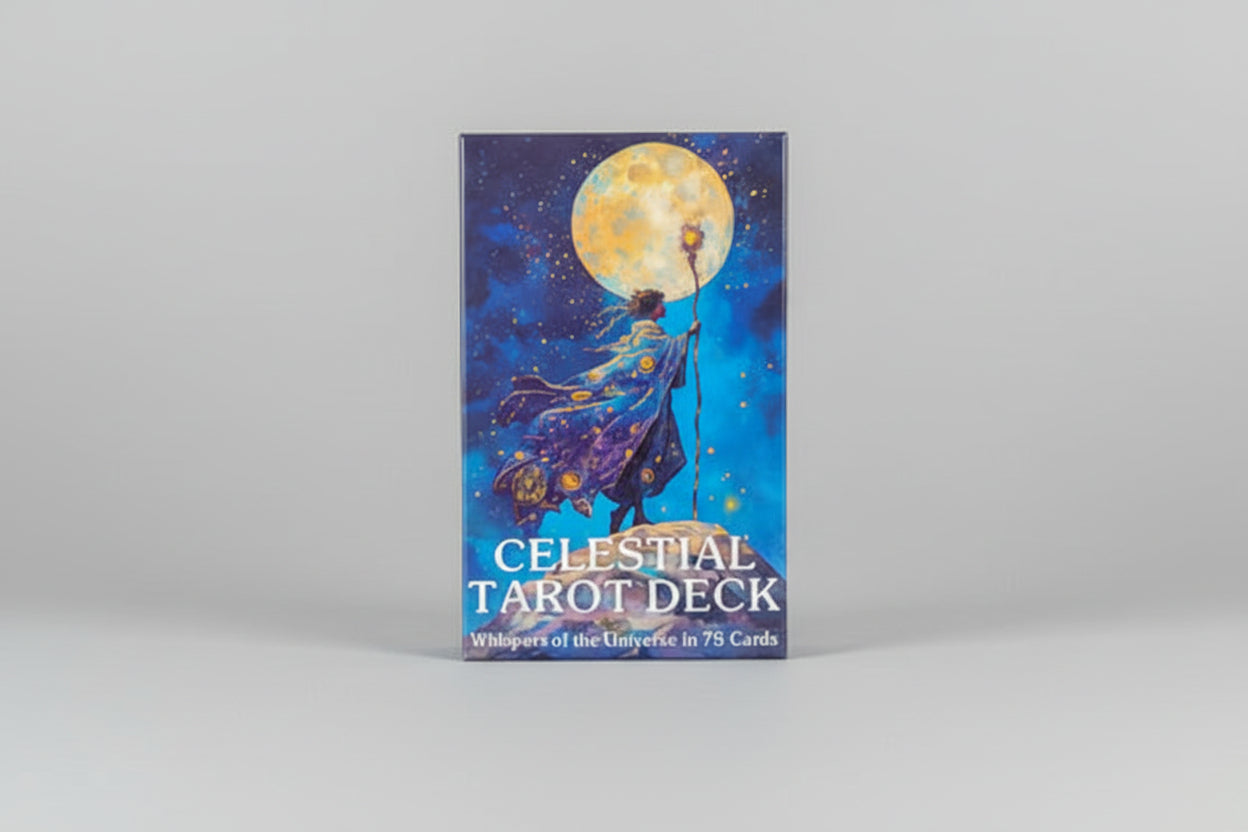 Tarot celestial. Tarot Deck “Whispers of the Universe in 78 Cards”. 12X6 cm. IVA incluido