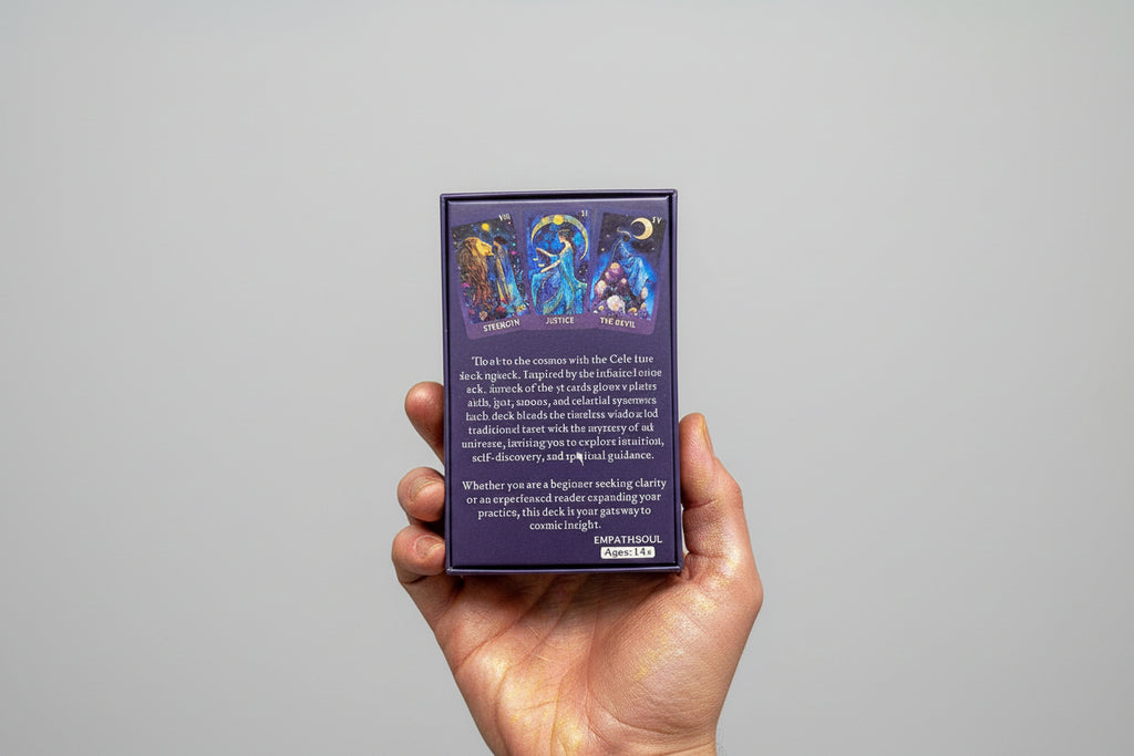 Tarot celestial. Tarot Deck “Whispers of the Universe in 78 Cards”. 12X6 cm. IVA incluido