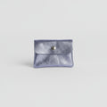 Monedero de piel color violeta 11X8 cm. IVA incluido