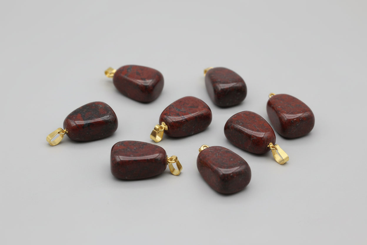 Colgante Piedra Jaspe rojo, no incluye cadena . IVA incluido