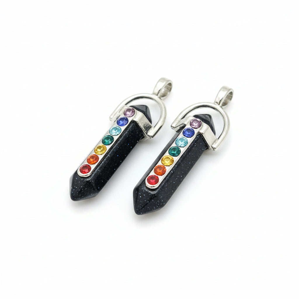 Colgante chakras piedra Lluvia de Estrellas. No incluye cadena. IVA incluido.