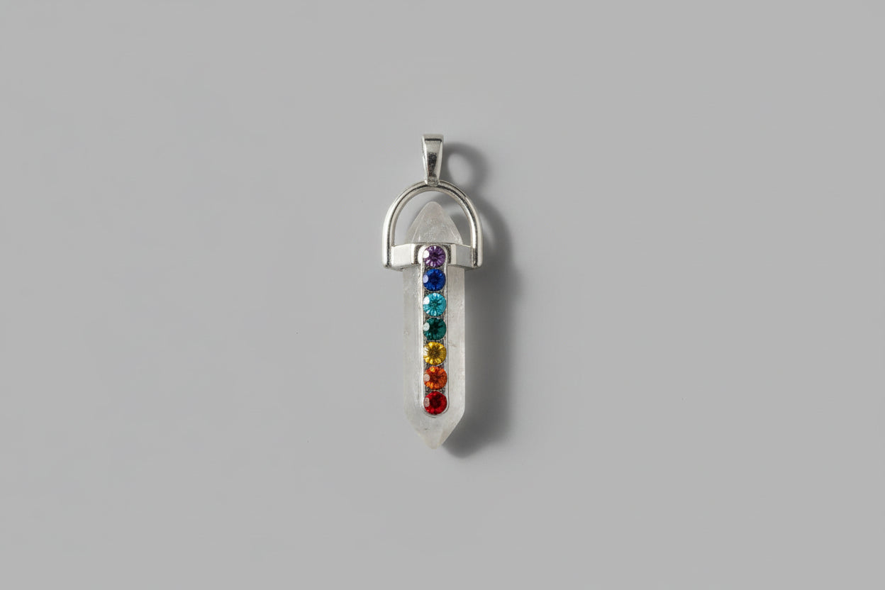 Colgante chakras Cuarzo cristal. no incluye cadena. IVA incluido