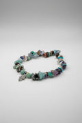 Pulsera  con varias piedras chip  y mano de Fátima