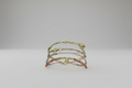 Pulseras de cuentas cristal marrón y calavera