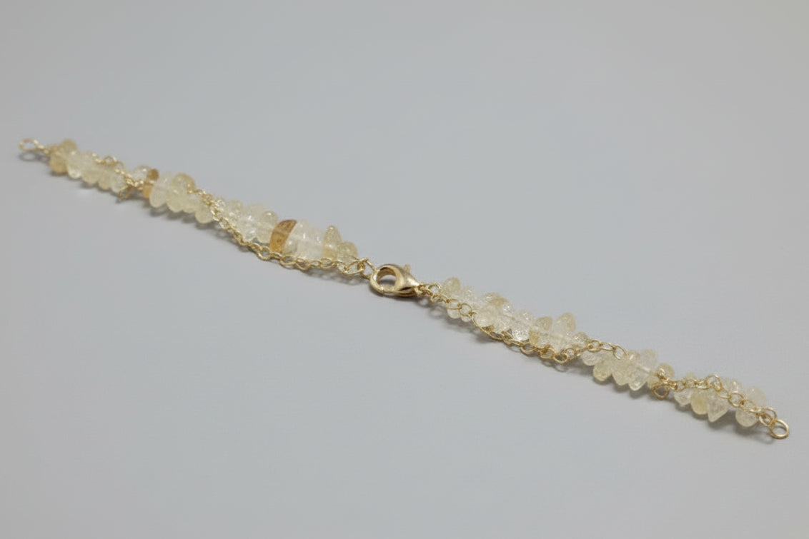 Pulsera chip citrino copn cierre