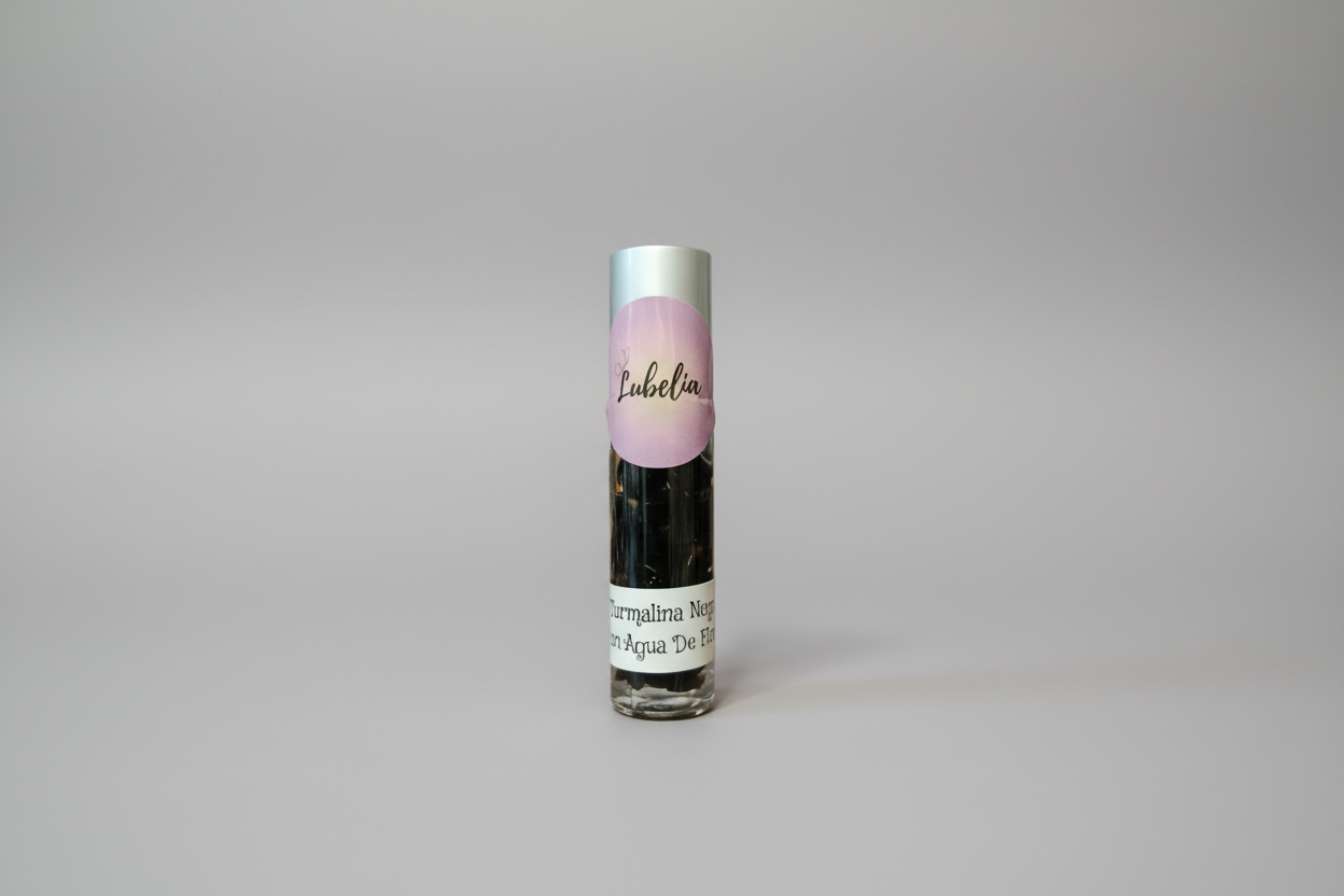 Rollón con piedras. Turmalina negra y agua de florida 15ml.
