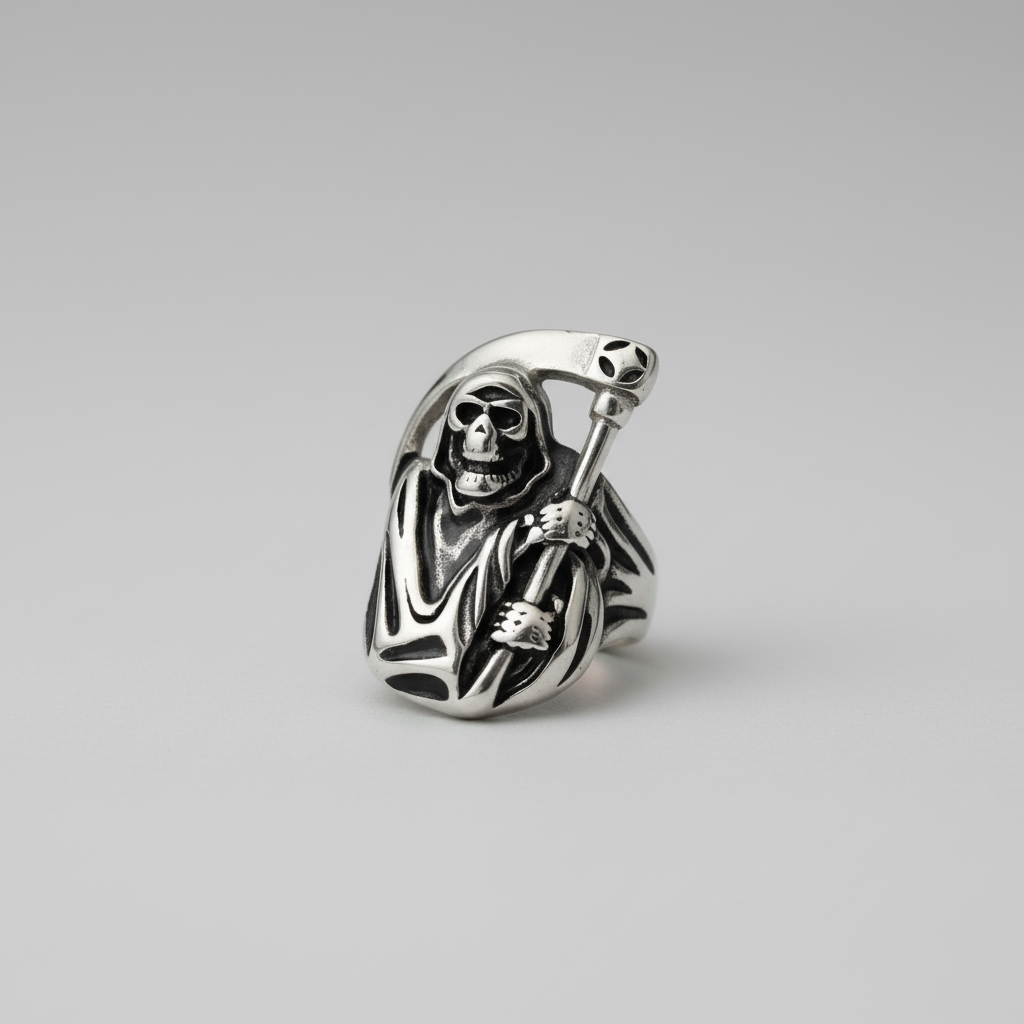 Anillo acero Santa Muerte IVA incluido