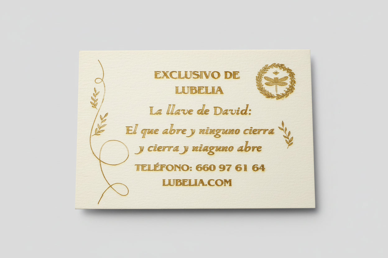 Llavero la llave de David Poderoso amuleto para abrir los caminos adecuados para cada persona.(Exclusivo de Lubelia) IVA incluido