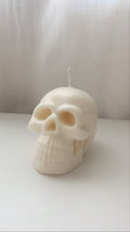 Vela calavera pequeña color blanco. IVA incluido.