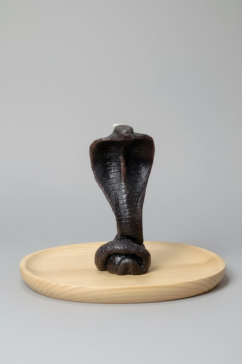 Vela cobra negra 13X5 cm. IVA incluido.