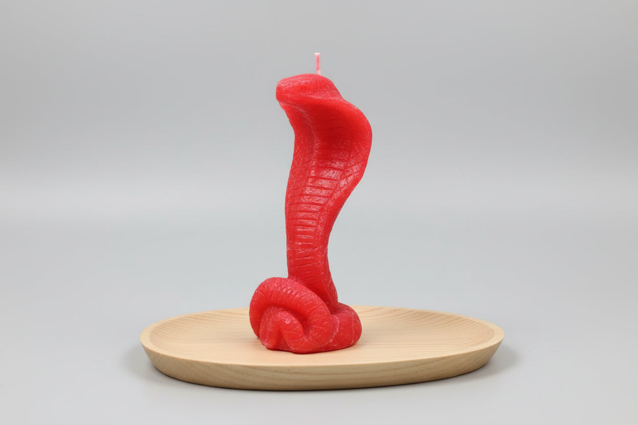Vela cobra roja 13X5 cm. IVA incluido