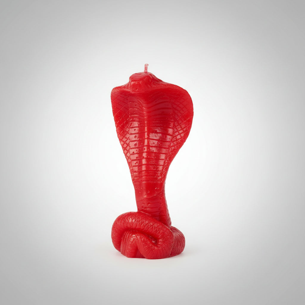 Vela cobra roja 13X5 cm. IVA incluido