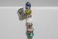 Pulsera de cuentas  de cristal fantasía con búho. IVA incluido