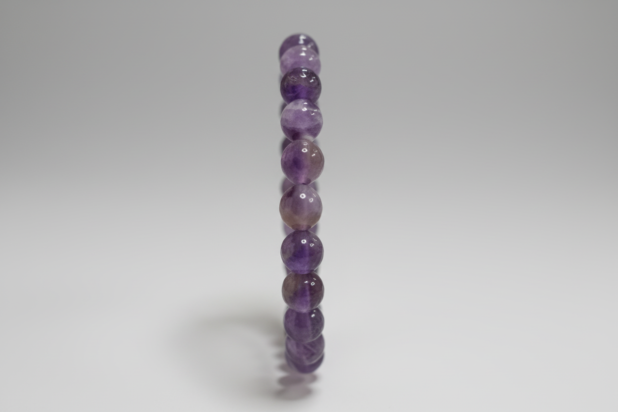 Pulsera de cuentas piedra amatista. IVA incluido