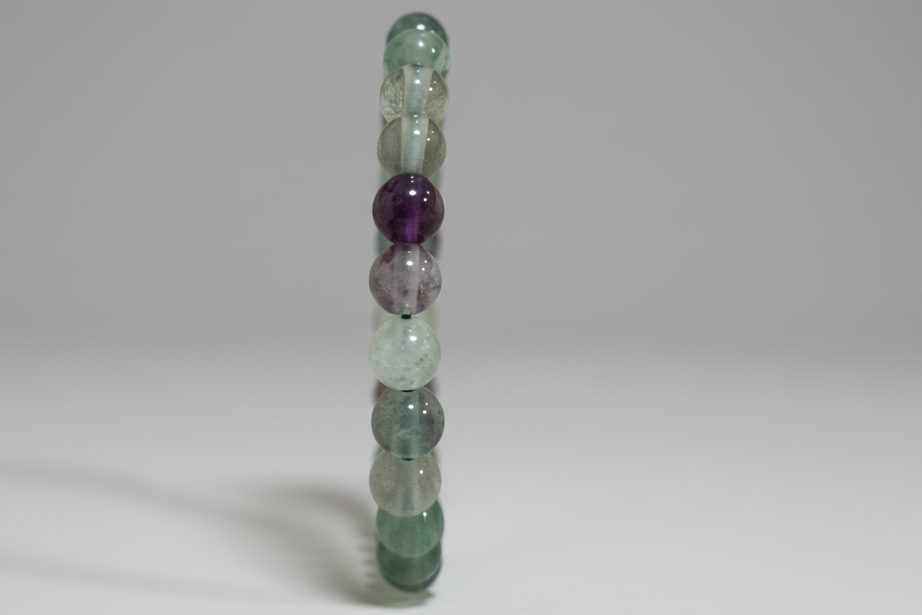 Pulsera de cuentas piedra flourita. IVA incluido