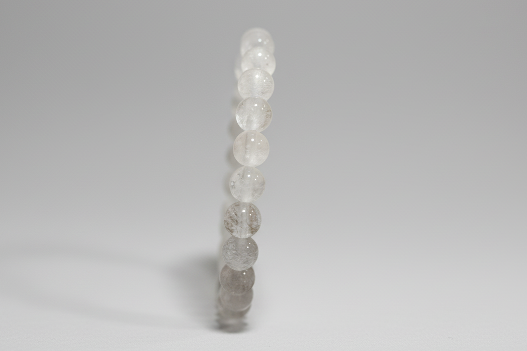 Pulsera de cuentas cuarzo cristal. IVA incluido