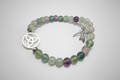 Pulsera de cuentas con piedra Flourita con Triqueta ( Diseño de Lubelia) IVA incluido