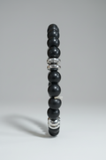 Pulsera de turmalina con acero
